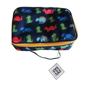 Mary‎ Square Water Resistant Soft Cooler Insulated Lunch Bag Tote Dinosaur